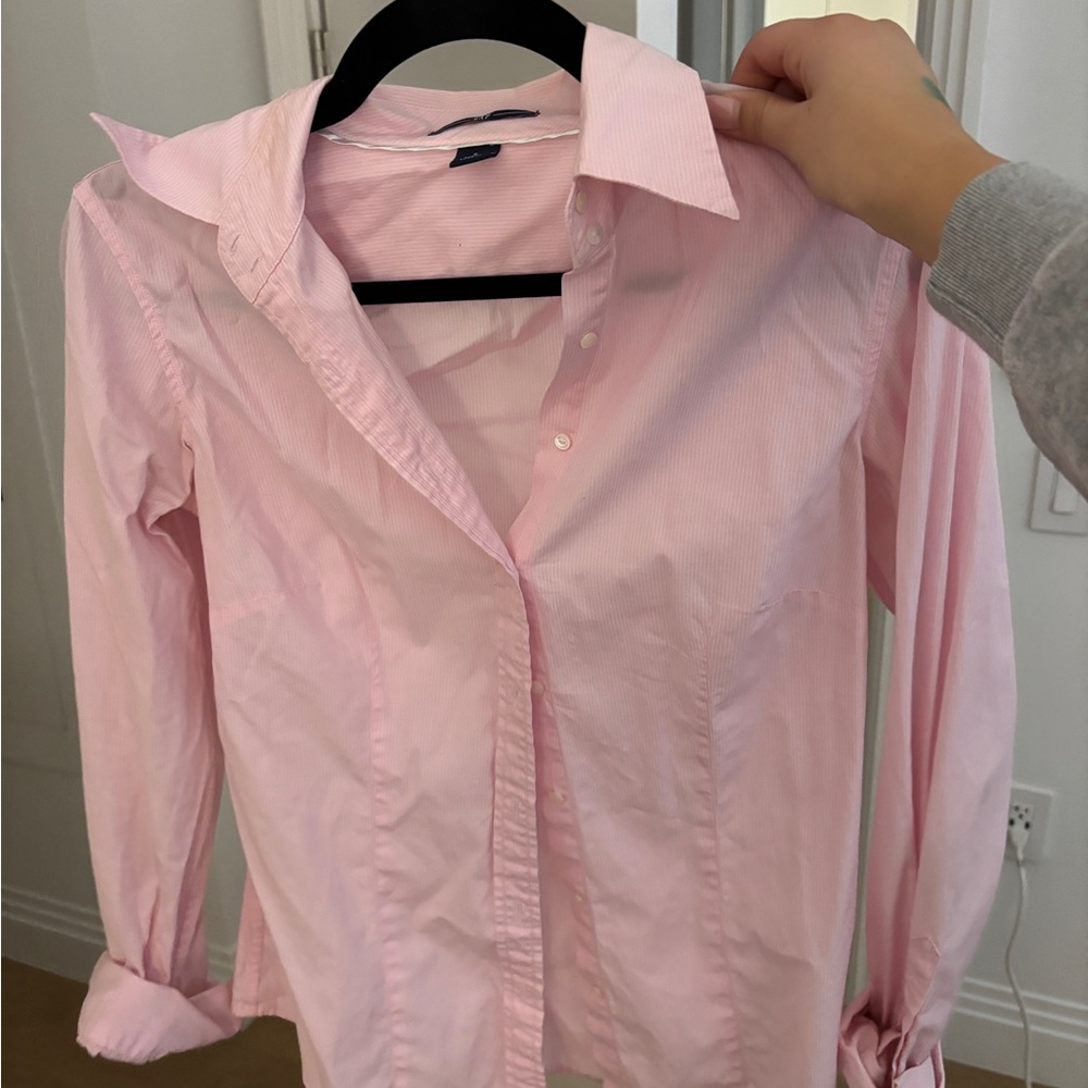 Pink Button-Up Shirt
